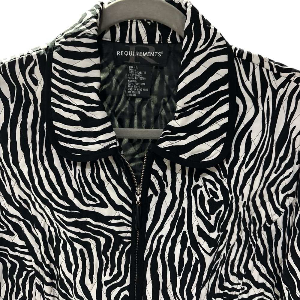 Requirements Monochrome Zebra Pattern Jacket - image 2